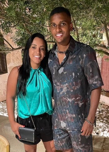 Denise Goes with her son, Rodrygo Goes.